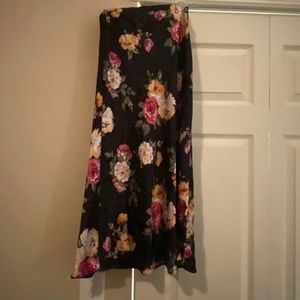 Floral silk skirt Francesca